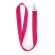 Lanyard sencillo poliéster reciclado Fucsia detalle 16