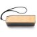 Altavoz bluetooth Yunker con carga solar y bambú natural Crudo detalle 4