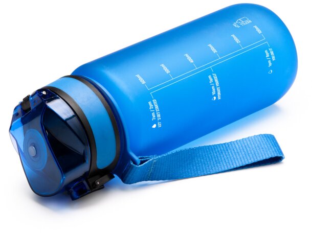 Bidón Rigon 750ml PCTG con asa e indicador de hidratación Blanco detalle 1