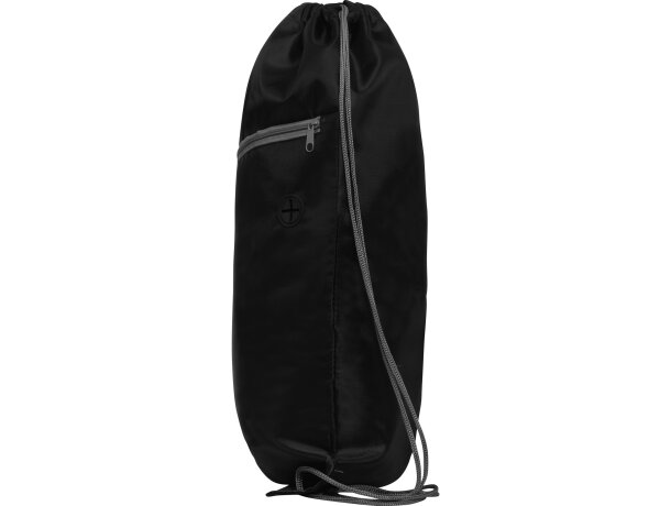 Mochila de cuerdas personalizada poliéster 70 g/m2 Ninfa Negro detalle 10