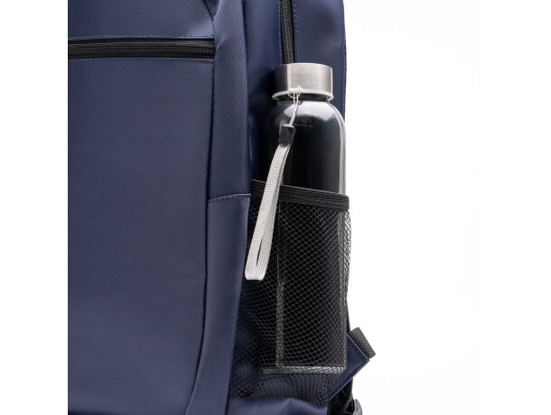 Mochilas para pc 15 corporativas en nylon reciclado Rubix Negro detalle 4