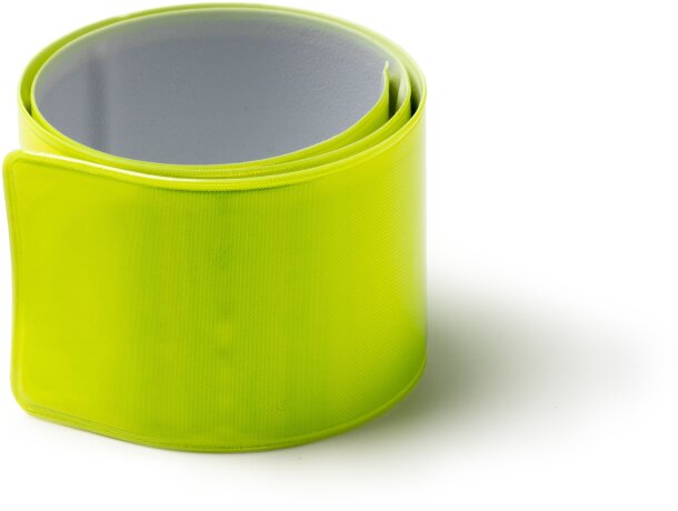 Pulsera reflectante Yuma autoajustable amarillo fluor Amarillo fluor detalle 1