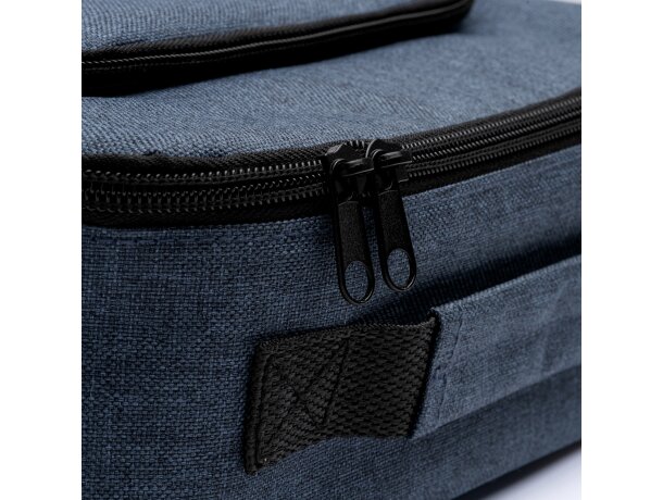 Bolsa térmica con bolsillo exterior y asa de transporte rPET Sotek Denim vigore detalle 5