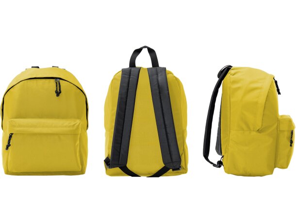 Mochilas infantiles personalizadas poliéster Marabu Negro detalle 1