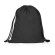Mochila de cuerdas para publicidad algodón Adare Negro detalle 5