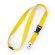 Lanyard colores variados de poliéster Guest Blanco detalle 4