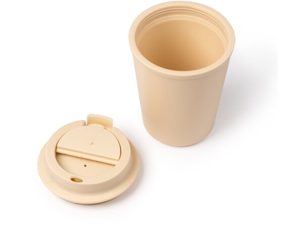 Vaso Oklan 300ml con tapa de rosca y boquilla ergonómica Blanco detalle 1