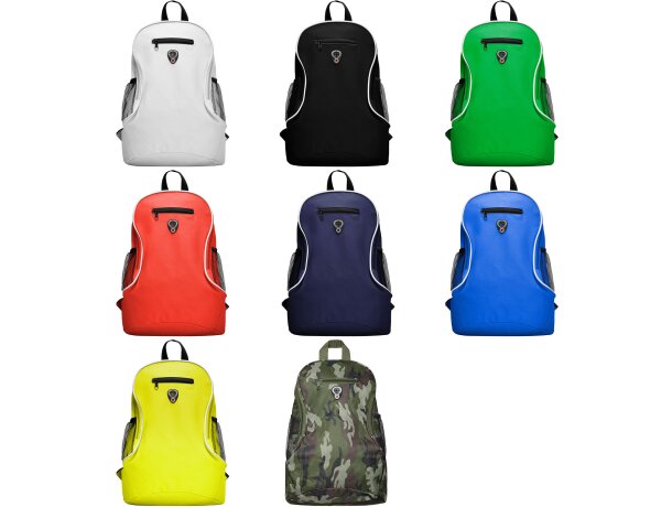 Mochila infantil deportiva poliéster Misuri Blanco detalle 2
