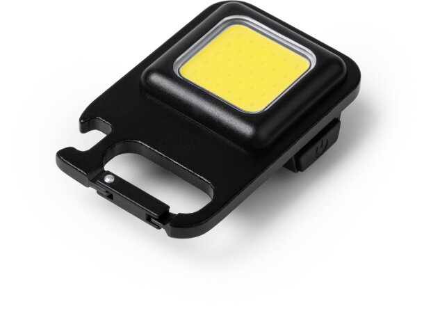 Linterna led Larson recargable usb con abridor integrado Negro detalle 2