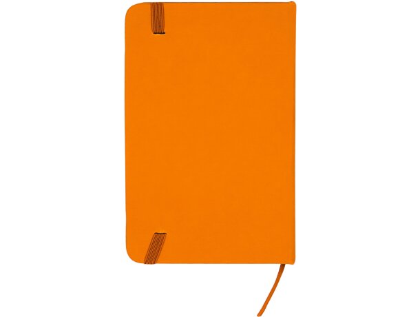 Bloc de notas A6 con tapa rígida polipiel Coral Naranja detalle 14