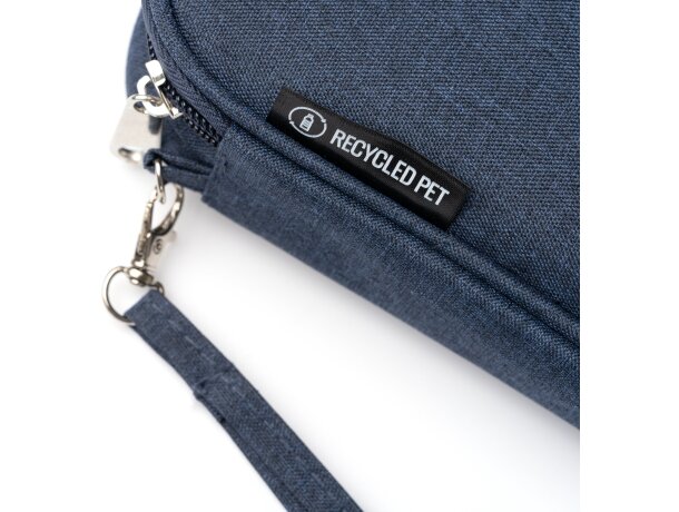 Estuche organizador Loky en RPET reciclado con compartimentos Negro detalle 1