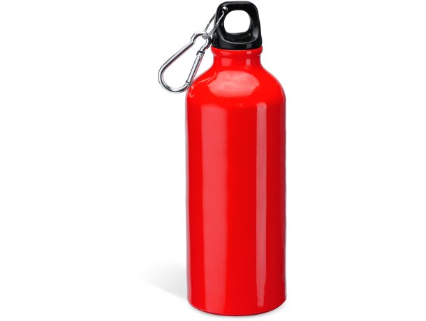 Botella de aluminio con mosqueton 800ml Baobab Rojo detalle 8
