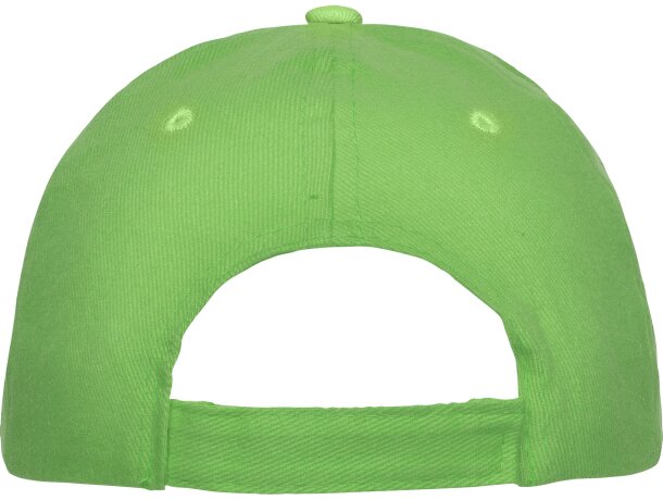 Gorras béisbol cierre velcro de algodón 260 g/m2 Panel Verde oasis detalle 22