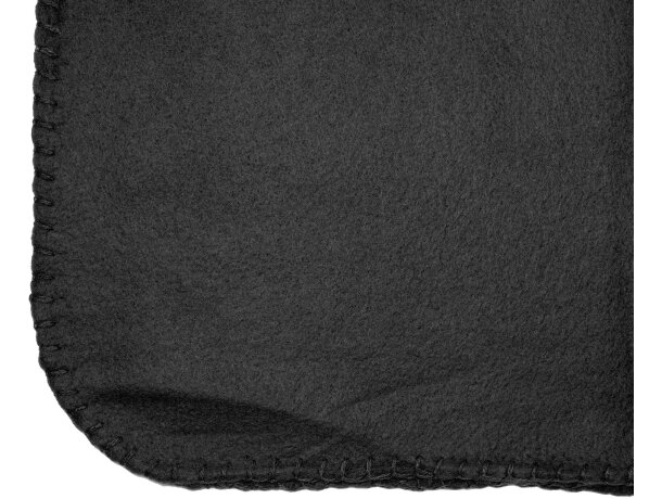 Manta para regalar tejido polar de poliéster 200 g/m2 Bering Negro detalle 4