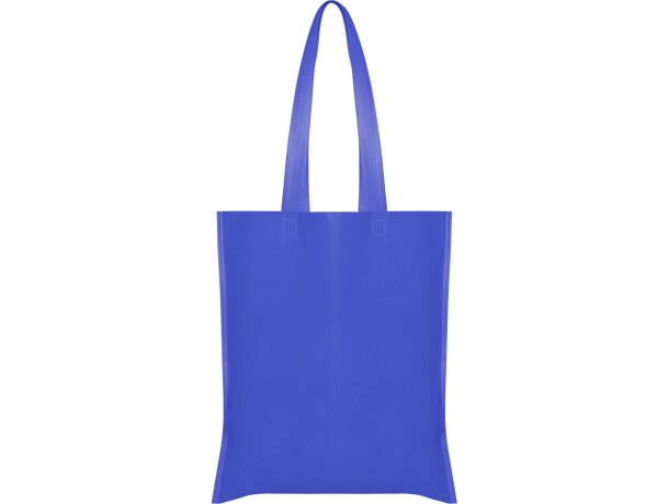 Bolsa tejido no tejido polipropileno sin fuelle 80 g/m2 Azul electrico detalle 40