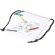 Mochila infantil publicitaria de cuerdas non-woven Turcaz Blanco detalle 3