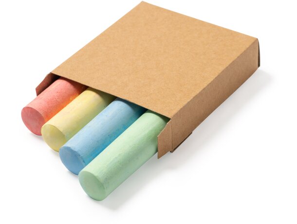 Caja de 4 tizas gruesas de colores Crudo detalle 1