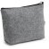 Neceseres personalizables con cremalllera fieltro reciclado Avira Gris detalle 5