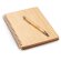 Set libreta y bolígrafo A5 bambú Gala Crudo detalle 2
