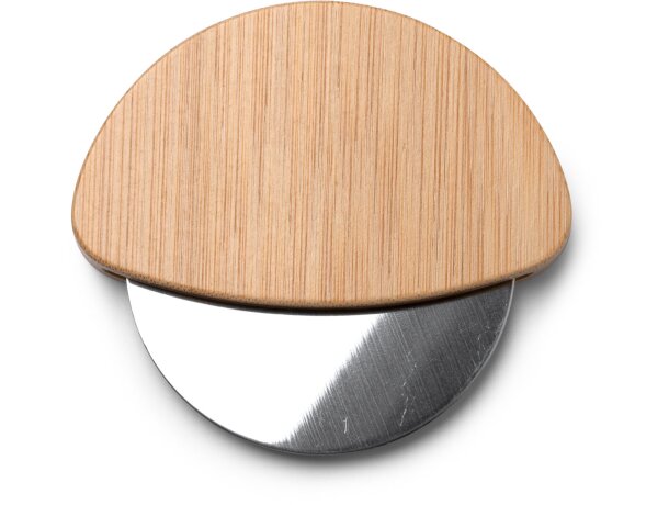 Cortador Rony personalizados con bambú y acero para regalar Crudo detalle 3