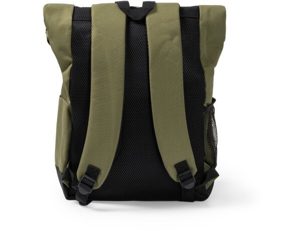 Mochila deportiva con asas acolchados en poliéster 900D 220 g/m2 Dodo Verde militar detalle 1