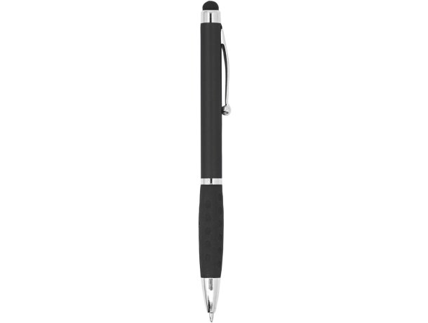 Bolígrafo con puntero táctil original de plástico metalizado tinta azul Semenic Negro detalle 4