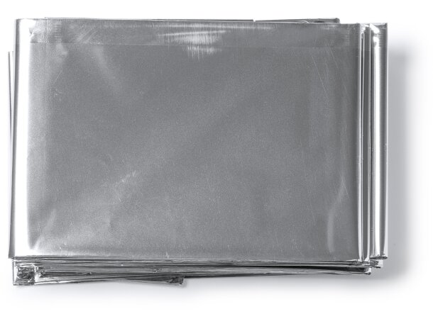 Manta térmica Gante 210x130 cm aluminio plata para publicidad Plata detalle 4