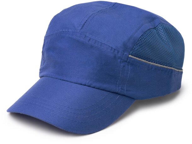 Gorra Azura deportiva con microfibra RPET y rejilla lateral Blanco detalle 6