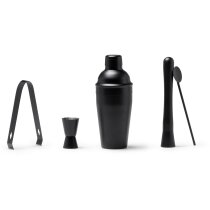Set coctelería Pisco acero negro mate completo