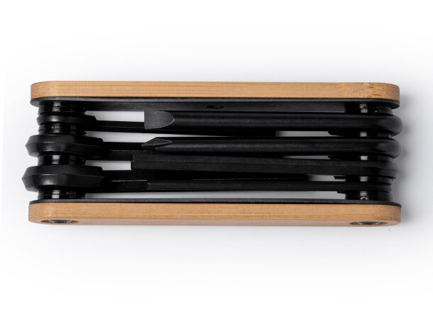 Set multiherramientas con detalles en madera acero Niner Crudo detalle 4