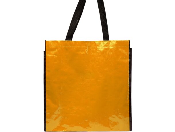 Bolsa para la compra barata polipropileno laminado brillante Coast Naranja detalle 13