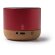Altavoces de aluminio con base de corcho Voxel Rojo