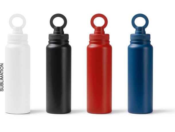 Bidón térmico Heyman acero inoxidable reciclado 1 litro Blanco detalle 7