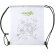 Mochila infantil publicitaria de cuerdas non-woven Turcaz Blanco detalle 2