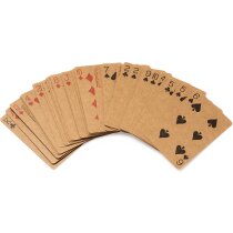 Baraja francesa 54 cartas cartón reciclado crudo