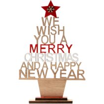 árbol de navidad con mensaje de desmontable