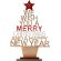 árbol de navidad con mensaje de desmontable
