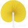 Abanico plegable Kaori personalizable para eventos y fiestas Amarillo