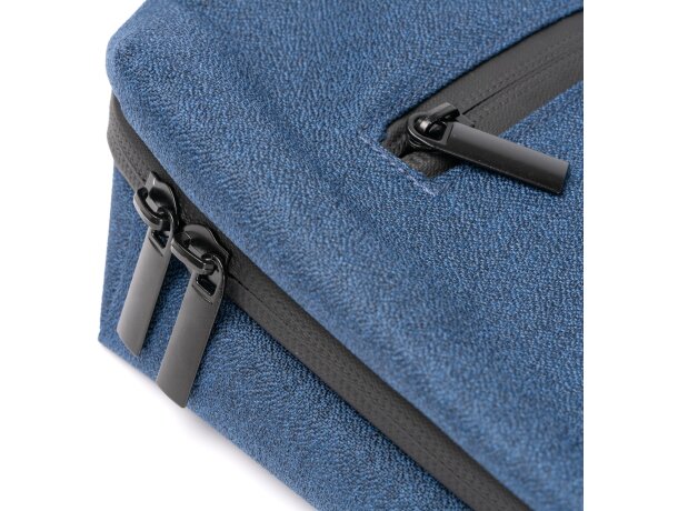 Funda portátil Ritmon RPET con doble compartimento y rejilla Negro detalle 2