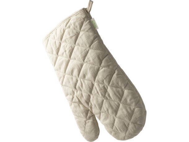 Manopla de cocina algodón orgánico color natural Crudo detalle 3