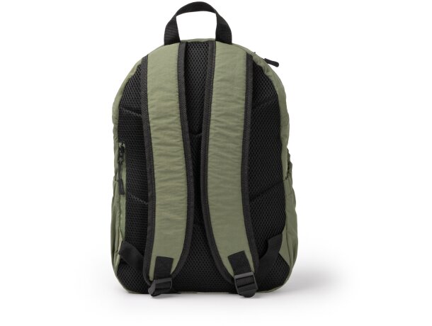 Mochila Troyer de nylon ripstop taslon con bolsillos laterales Negro detalle 3