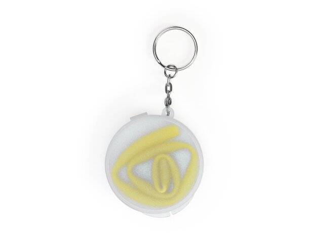 Estuche llavero pp con pajita de silicona Amarillo detalle 5