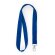 Lanyard sencillo poliéster reciclado Royal