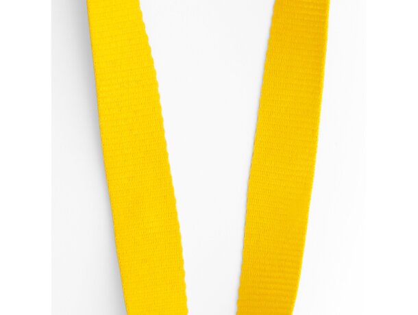 Lanyard colores variados de poliéster Guest Amarillo detalle 10