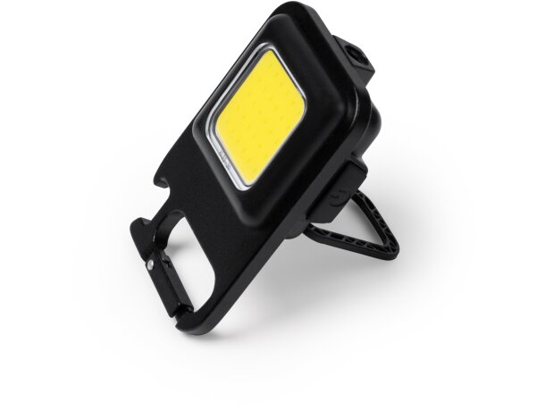 Linterna led Larson recargable usb con abridor integrado Negro detalle 4