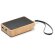 Altavoz bluetooth Yunker con carga solar y bambú natural Crudo detalle 5