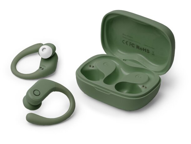 Auriculares bluetooth Sandes EP2050 con estuche carga táctil Blanco detalle 1