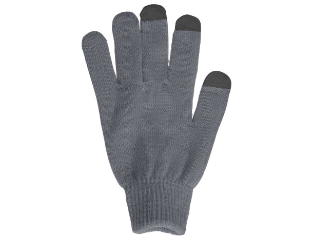 Guantes táctiles ZELAND Gris vigore detalle 7