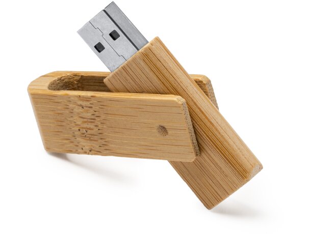 Memoria USB 8GB con carcasa y logo impreso Percy bambu
