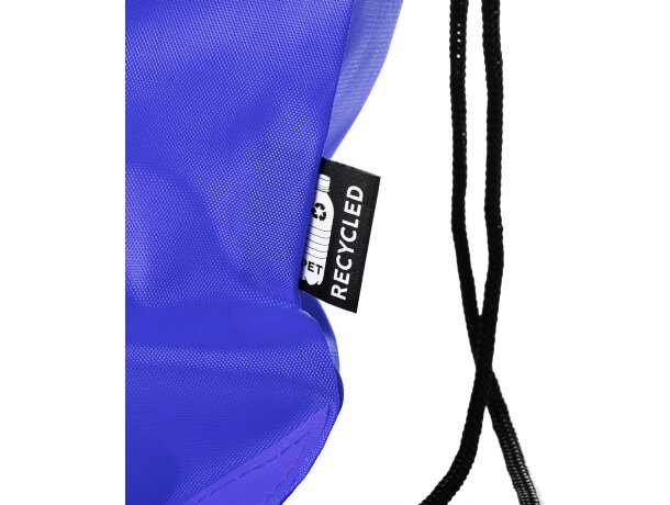 Mochila de cordones rPET Larus Blanco detalle 1